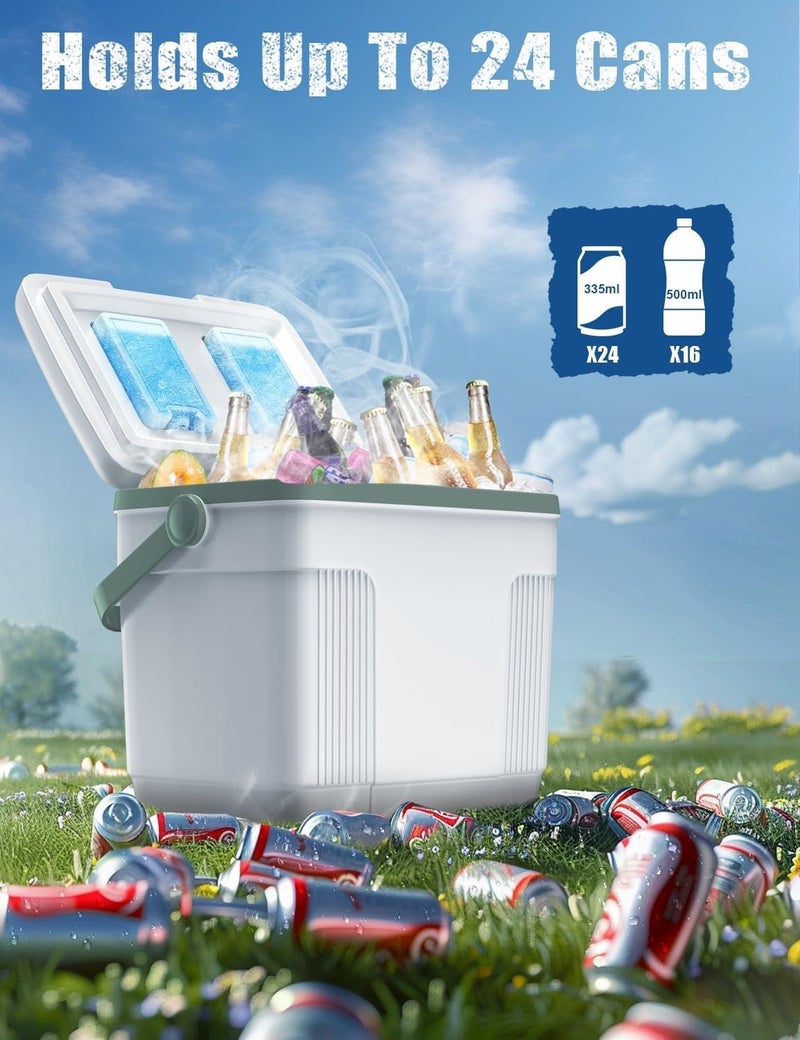 Utheer Pool Cooler with 2 Ice Pack – 22L Extra-Large Insulated Hanging Cooler for Above-Ground Pools, Fits Intex Bestway etc, Holds 24 Cans, Keeps Ice 3X Longer, Ideal for Poolside Camping & Outdoor Parties - Image 4